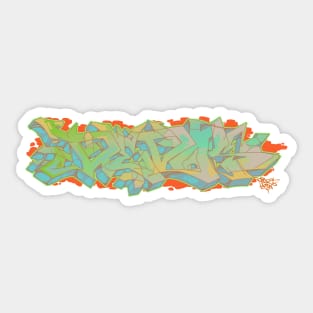 Dedos graffiti letters 5 Sticker